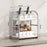 Kitchen Countertop Organizer 2 Tier 30cm Width Spice Rack Utensil Holder Knife Stand Multi-Function Storage Shelf - 4
