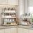 Kitchen Countertop Organizer with Chopstick Holder 3-Tier 30cm Width Spice Rack Utensil Holder Knife Stand Storage Shelf - 3