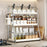 Kitchen Countertop Organizer with Chopstick Holder 3-Tier 30cm Width Spice Rack Utensil Holder Knife Stand Storage Shelf - 4