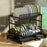 Kitchen Dish Drying Rack 2-Tier 40cm Width Multifunctional Shelf Drainer Kitchen Utensils Organizer - Black - 7
