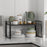 Kitchen Cabinet Organizer 18cm Height Storage Shelf Rack for Pots Dishes Spices Countertop Stand - Black - 1