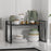Kitchen Cabinet Organizer 25cm Height Shelf Rack Cookware Dish Storage Stand Spice Holder - Black - 1