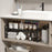 Kitchen Cabinet Organizer 25cm Height Shelf Rack Cookware Dish Storage Stand Spice Holder - Black - 4