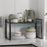 Expandable Kitchen Cabinet Organizer Shelf 31 - 55cm Adjustable Storage Rack for Pots Dishes Spices, 25cm Height - Black - 1