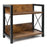Iron Wood Storage Rack 2-Tier Organizer Shelf for Kitchen Counter Bathroom Vanity Spice Cosmetics - Charcoal Color - 1