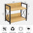 Iron Wood Storage Rack 2-Tier Organizer Shelf for Kitchen Counter Bathroom Vanity Spice Cosmetics - Charcoal Color - 5