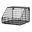 Wall Mounted Kitchen Storage Rack Large Size Thickened Iron Wood Organizer Foldable Vegetable Fruit Basket - 1