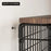 Wall Mounted Kitchen Storage Rack Large Size Thickened Iron Wood Organizer Foldable Vegetable Fruit Basket - 6