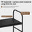 Expandable Under Sink Organizer Carbon Steel Kitchen Cabinet Storage Rack Single Tier 5 Boards Adjustable Shelf - Black - 3