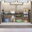 Expandable Under Sink Organizer with 2 Storage Baskets Carbon Steel Kitchen Cabinet Storage Rack Single Tier 2 Boards Adjustable Shelf - Black - 1