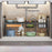 Expandable Under Sink Organizer with 2 Storage Baskets Carbon Steel Kitchen Cabinet Storage Rack Single Tier 2 Boards Adjustable Shelf - Black - 4