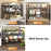 Expandable Under Sink Organizer with 4 Storage Baskets Carbon Steel Kitchen Cabinet Storage Rack 2-Tier 4 Boards Adjustable Shelf - Black - 7