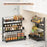 Kitchen Spice Rack Organizer 3-Tier 40cm Width Countertop Storage Shelf Utensil Holder for Knife Cutlery - Grey - 5