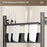 Kitchen Spice Rack Organizer 3-Tier 40cm Width Countertop Storage Shelf Utensil Holder for Knife Cutlery - Grey - 6