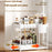 Under Sink Organizer with Hooks 2-Tier Pull-Out Kitchen Storage Rack Drainer Shelf - Black - 4