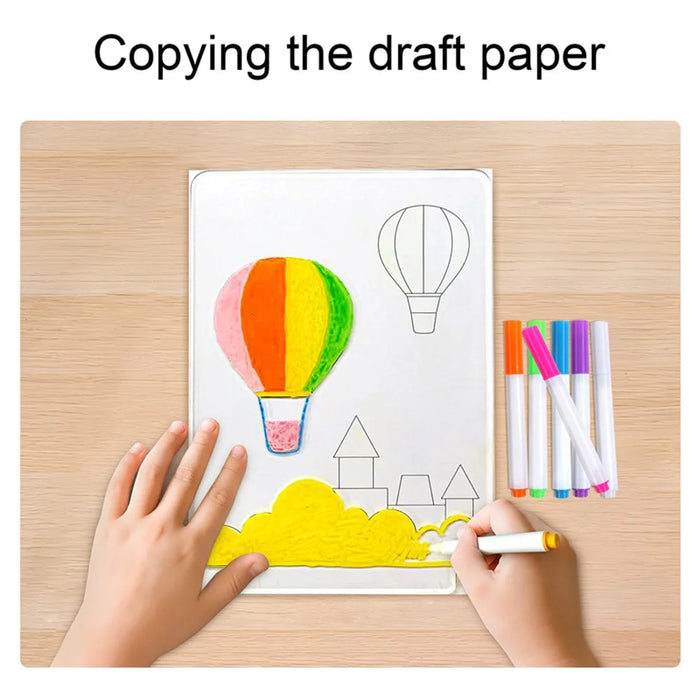 Erasable LED Note Board 3D Painting Night Light Rechargeable Memo Drawing Acrylic Sketch Board Gift - 3