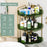 3-Tier Corner Desktop Organizer Makeup Storage Shelf Bedroom Bathroom Vanity Skincare Cosmetic Rack - Transparent Green - 3