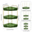 3-Tier Corner Desktop Organizer Makeup Storage Shelf Bedroom Bathroom Vanity Skincare Cosmetic Rack - Transparent Green - 6