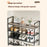 5-Tier Holes Board Shoe Rack Entryway Home Dorm Small Space Shoes Storage Organizer, 45cm Length - 4