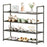 4-Tier Holes Board Shoe Rack Entryway Home Dorm Small Space Shoes Storage Organizer, 63cm Length - 1