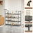 4-Tier Holes Board Shoe Rack Entryway Home Dorm Small Space Shoes Storage Organizer, 63cm Length - 5