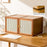 Dual Door Creative Storage Cabinet Multifunctional Bookshelf TV Stand Stackable Organizer - Brown - 2