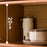 Single Door 35cm Desktop Storage Cabinet Tea Set Display Holder Organizer for Kitchenware / Cosmetics / Cups - Stripe - 2