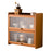 2-Door 50cm Desktop Storage Cabinet Organizer Display Shelf for Tea Set / Kitchenware / Cosmetics / Cups - Stripe - 1