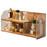 Cosmetic Organizer Vanity Shelf Skincare Perfume Storage Rack Desktop Display Stand - Brown / Style A - 1