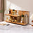 Cosmetic Organizer Vanity Shelf Skincare Perfume Storage Rack Desktop Display Stand - Brown / Style A - 2