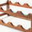 Creative 4-Tier Wine Rack for 12 Bottles Bamboo Tabletop Display Stand Home Bar Storage Organizer - 3