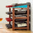 Creative 4-Tier Wine Rack for 16 Bottles Bamboo Tabletop Display Stand Home Bar Storage Organizer - 3
