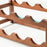 Creative 4-Tier Wine Rack for 16 Bottles Bamboo Tabletop Display Stand Home Bar Storage Organizer - 5