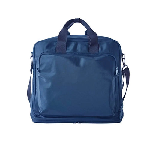 WEEKEIGHT Large Capacity Lightweight Travel Storage Bag Clothes Luggage Carrying Handbag Crossbody Bag - Navy Blue - 1
