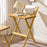No-Install Folding Desk For Students Compact Writing Table Portable Bedroom Study Workstation - Wood Color - 2