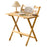 No-Install Folding Desk For Students Home Office Compact Writing Table Bedroom Study Workstation - Wood Color - 1