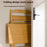 No-Install Folding Desk For Students Home Office Compact Writing Table Bedroom Study Workstation - Wood Color - 2