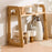 Bamboo Mug Holder Organizer 40CM For Desk Tea Coffee Cup Storage Rack Multi-Tier Display Stand - Wood Color - 1