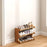 Bamboo Shoe Rack 3-Tier 50cm Length Storage Organizer Shelf for Entryway Dorm Home - 1