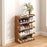 Bamboo Shoe Rack 5-Tier 50cm Length Storage Organizer Shelf for Entryway Dorm Home - 1