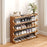 Bamboo Shoe Rack 5-Tier 80cm Length Storage Organizer Shelf for Entryway Dorm Home - 2