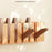 Wooden Coat Rack Wall Mounted 6 Hooks Foldable Piano Key Design Entryway Hanger for Bedroom Hallway - Splicing Color - 2