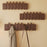 Wooden Coat Rack Wall Mounted 6 Hooks Foldable Piano Key Design Entryway Hanger for Bedroom Hallway - Splicing Color - 4