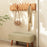 Wooden Coat Rack Wall Mounted 8 Hooks Foldable Piano Key Design Entryway Hanger for Bedroom Hallway - Splicing Color - 6