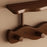 Bamboo Coat Hooks Wall Mounted Towel Rack Shelf 4 Hooks No Drill Hanging Organizer for Entryway Bedroom Hallway - Brown - 3