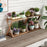 Multi-Tier Plant Stand 50cm Bamboo Flower Pot Shelf Indoor Outdoor Storage Rack for Living Room / Balcony / Office - Burlywood - 2