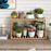 Multi-Tier Plant Stand 70cm Bamboo Flower Pot Shelf Indoor Outdoor Storage Rack for Living Room / Balcony / Office - Burlywood - 3