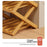 Folding 3-Tier Shoe Rack Entryway Storage Holder Shoes Organizer for Indoor Corner - Burlywood - 5