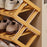 5 Tier Bamboo Shoe Rack No Assembly Foldable Shoe Organizer for Entryway - Black - 3