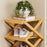 6 Tier Bamboo Shoe Rack No Assembly Foldable Shoe Organizer for Entryway - Brown - 2